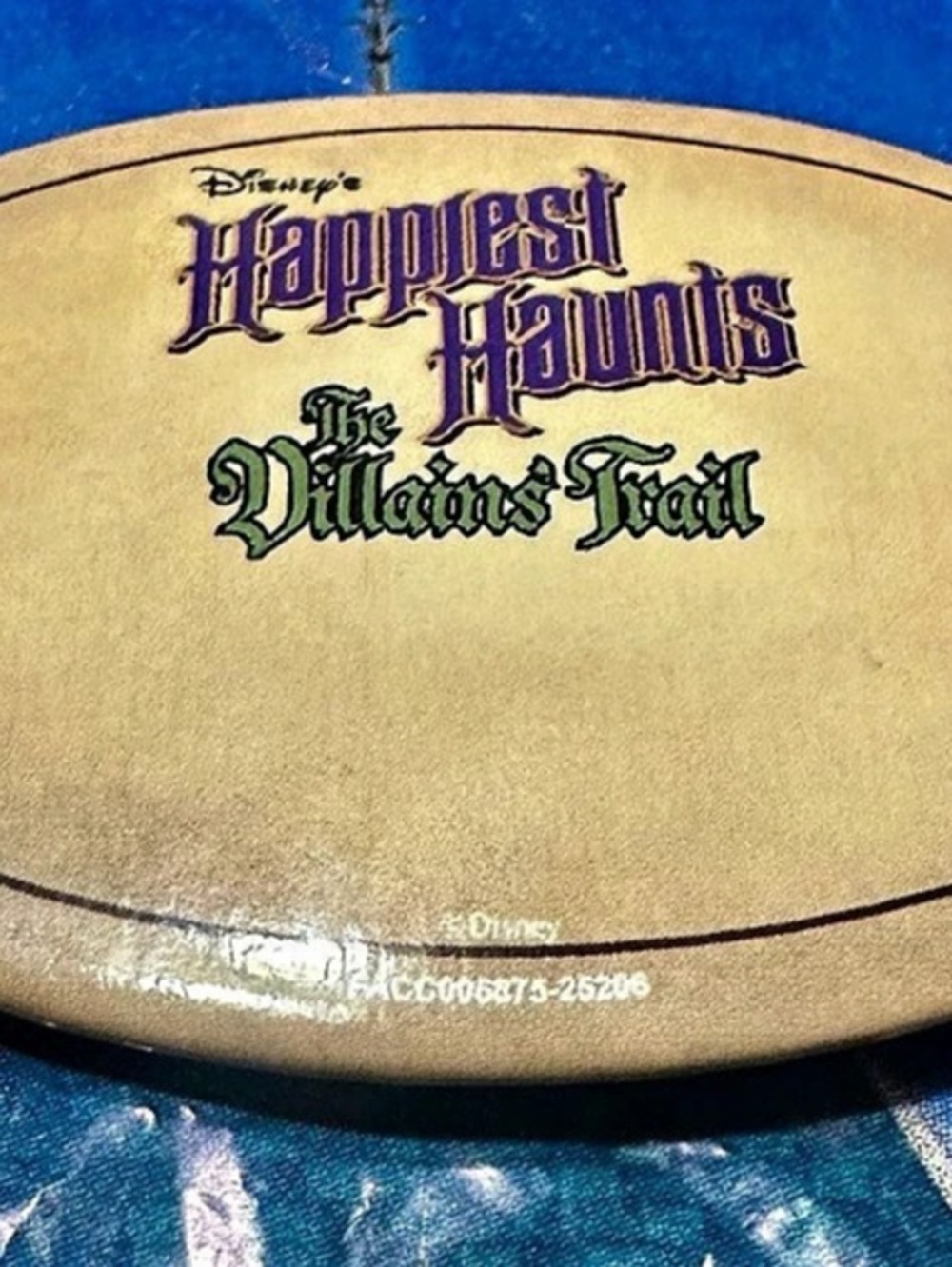 Disneyland Happiest Haunts The Villains Trail Tour Button Pin Disney Parks New